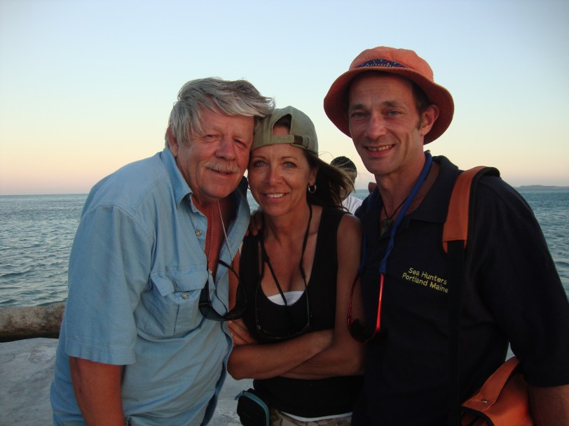 Me, Greg and Alex trying to stay warm waiting on Mini Me