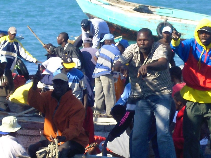 Frustration led to arguing during the off loading