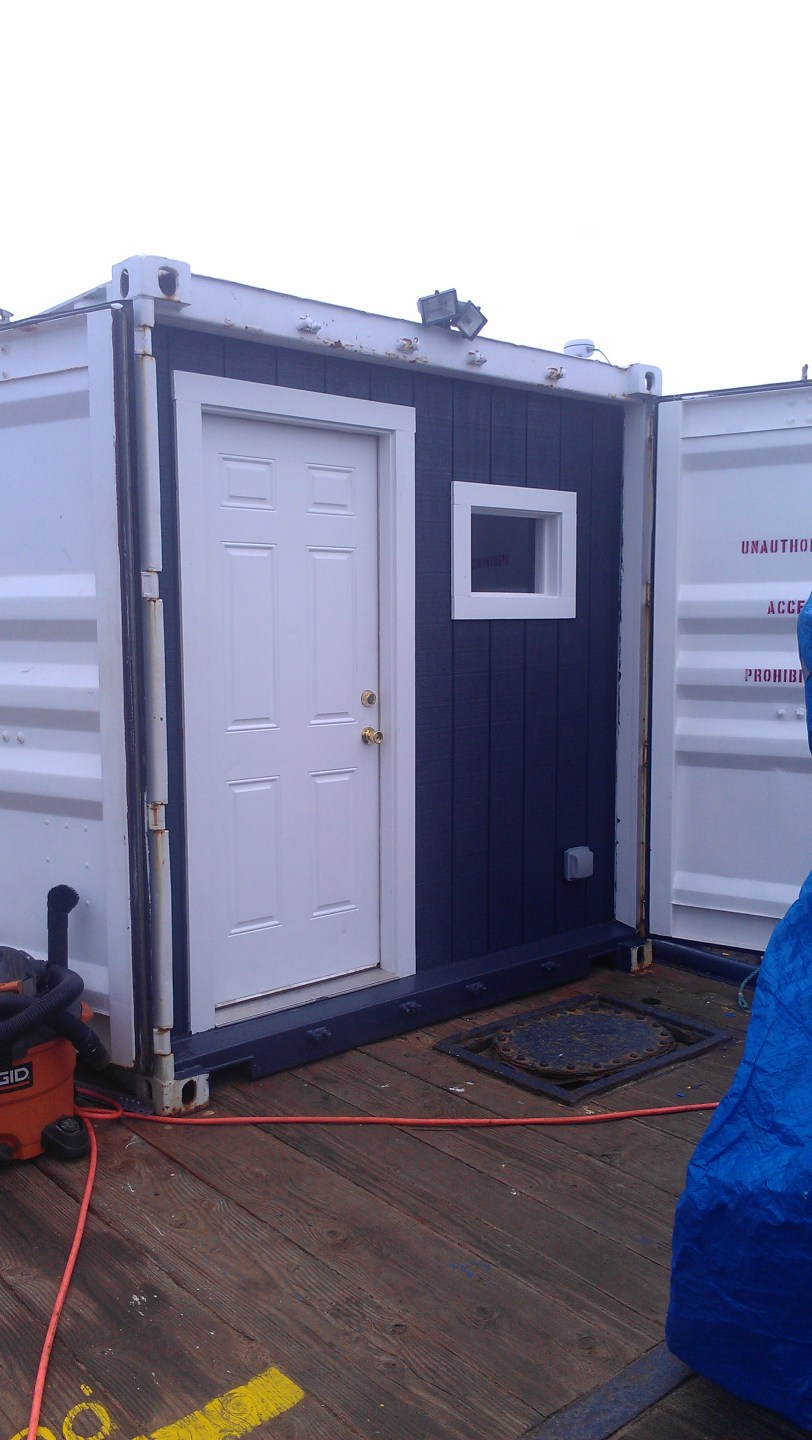 The outside of the newly remodeled rov room